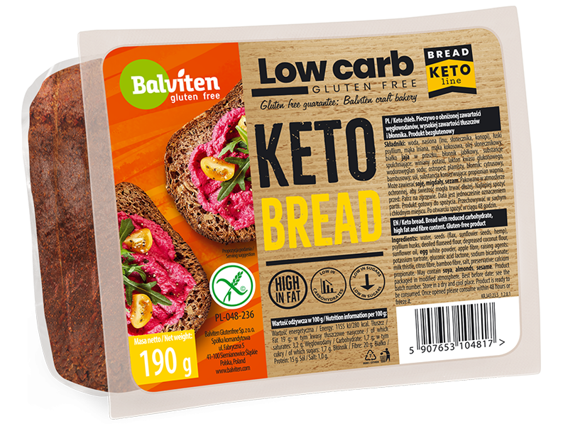 Balviten Gluten-Free Low Carb Bread 190g