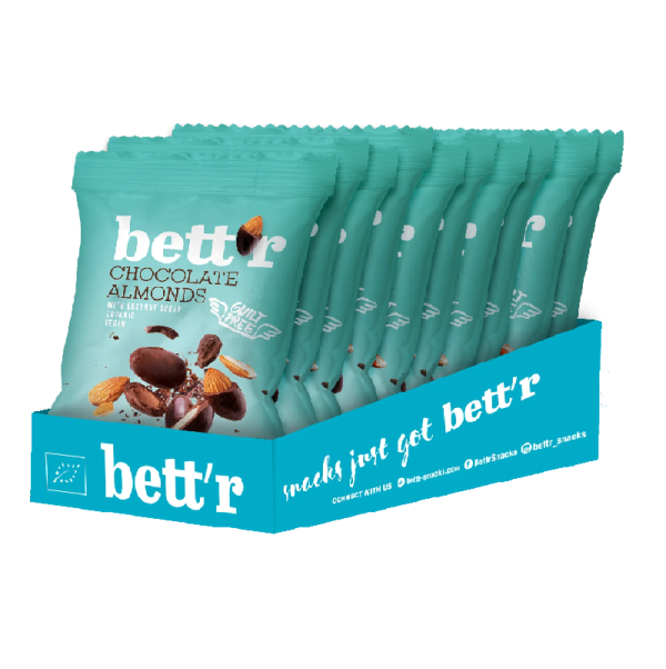 Bettr Bio Coated Chocolate Almonds 40g