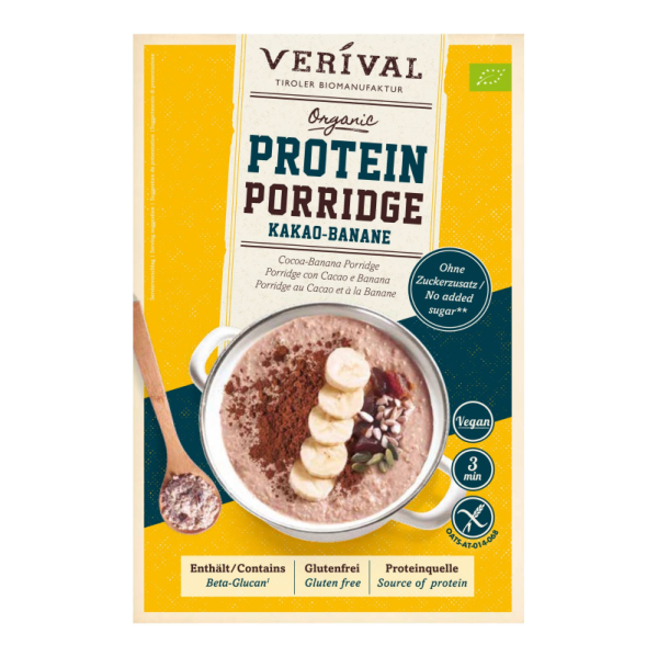 Verival Bio Protein Poridge Cacao & Banana 350g