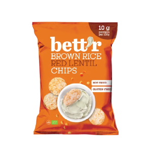 Bettr Bio Rice Chips Red Lentils 60g